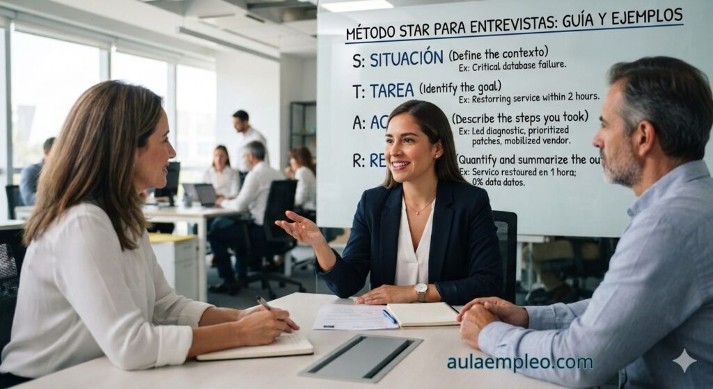 Método STAR para entrevistas: guía y ejemplos